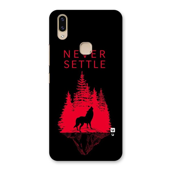 Never Settle Wolf Back Case for Vivo V9