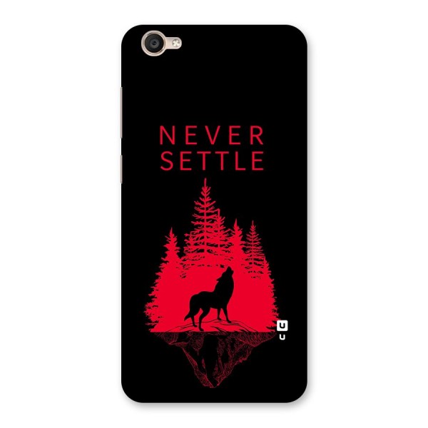 Never Settle Wolf Back Case for Vivo Y55