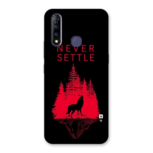 Never Settle Wolf Back Case for Vivo Z1 Pro