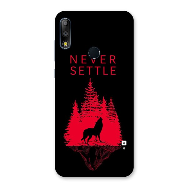 Never Settle Wolf Back Case for Zenfone Max Pro M2