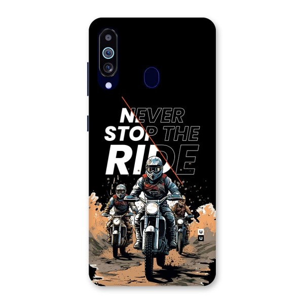 Never Stop ride Back Case for Galaxy A60