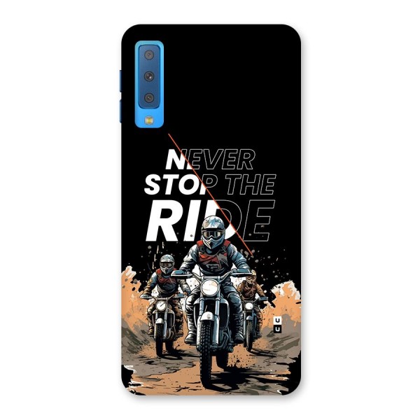 Never Stop ride Back Case for Galaxy A7 (2018)