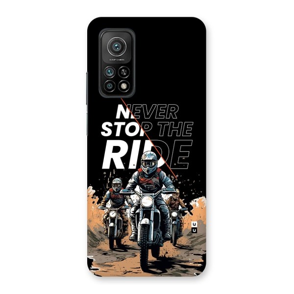 Never Stop ride Back Case for Mi 10T 5G