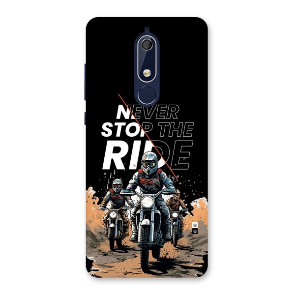 Never Stop ride Back Case for Nokia 5.1