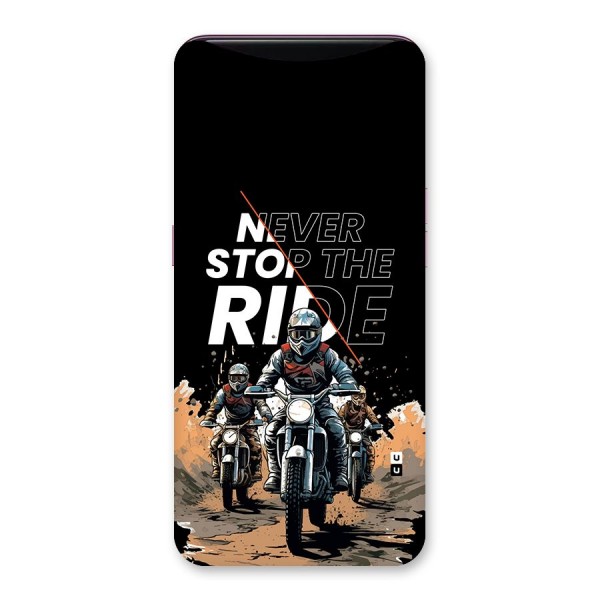 Never Stop ride Back Case for Oppo Find X