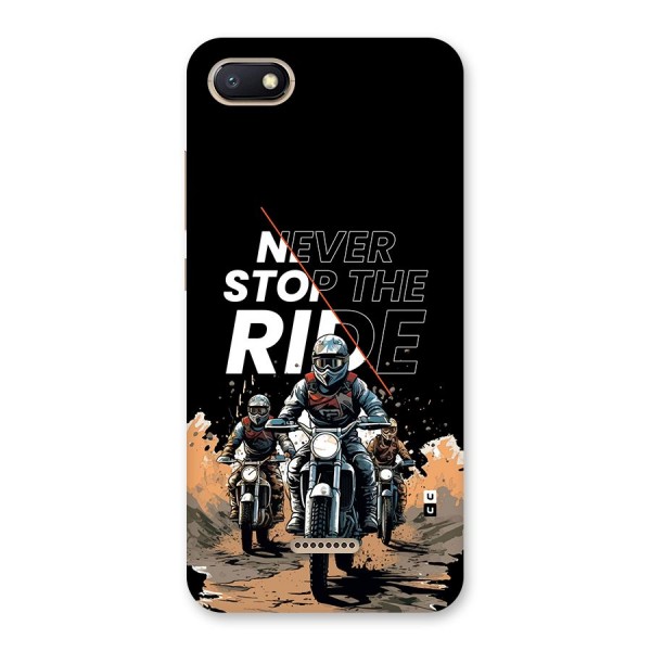 Never Stop ride Back Case for Redmi 6A