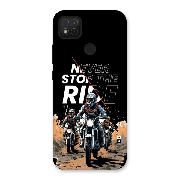 Never Stop ride Back Case for Redmi 9 Activ