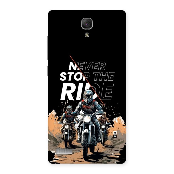 Never Stop ride Back Case for Redmi Note