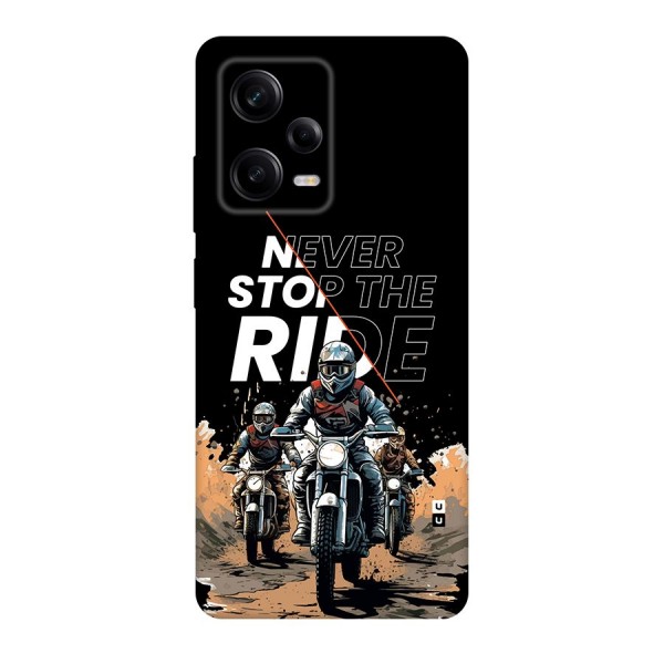 Never Stop ride Back Case for Redmi Note 12 Pro