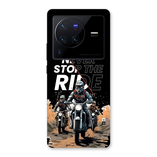 Never Stop ride Back Case for Vivo X80 Pro