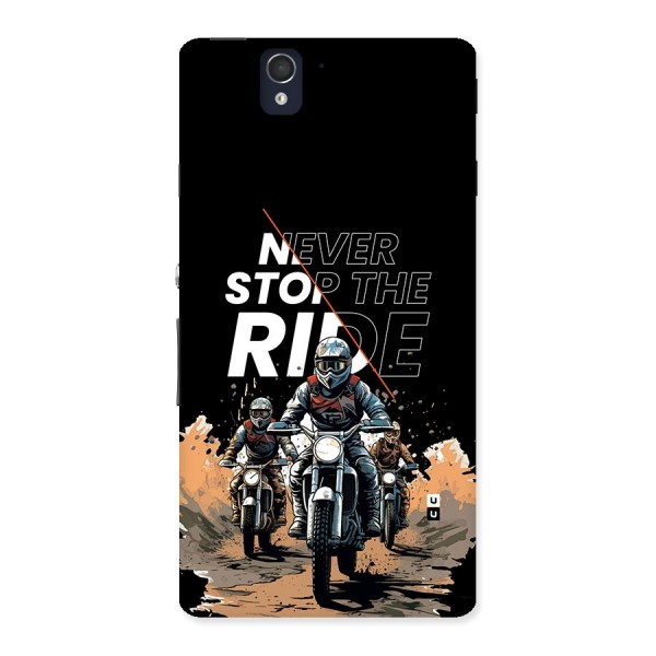 Never Stop ride Back Case for Xperia Z