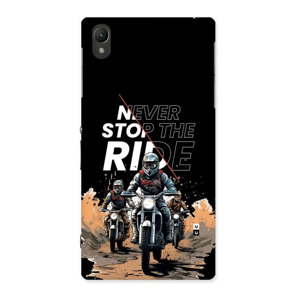 Never Stop ride Back Case for Xperia Z1