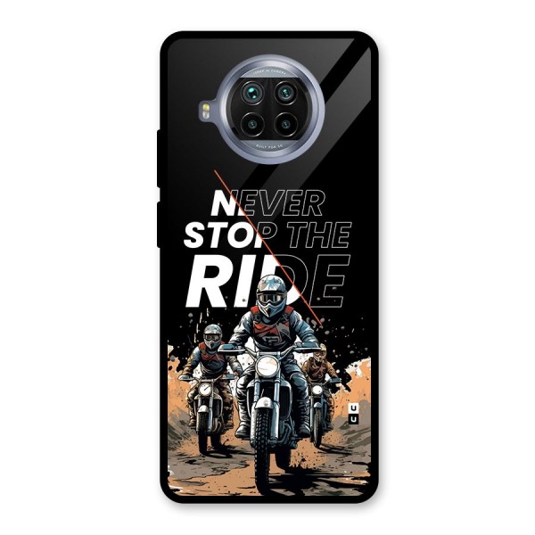 Never Stop ride Glass Back Case for Mi 10i