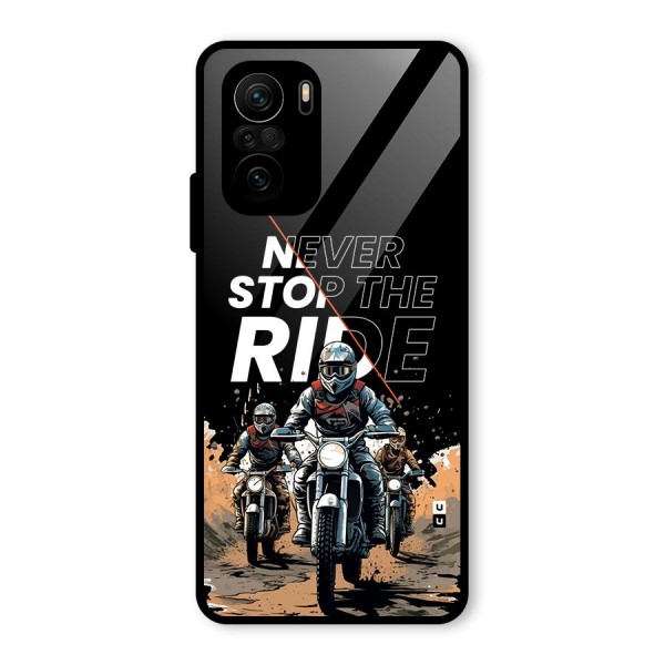 Never Stop ride Glass Back Case for Mi 11x