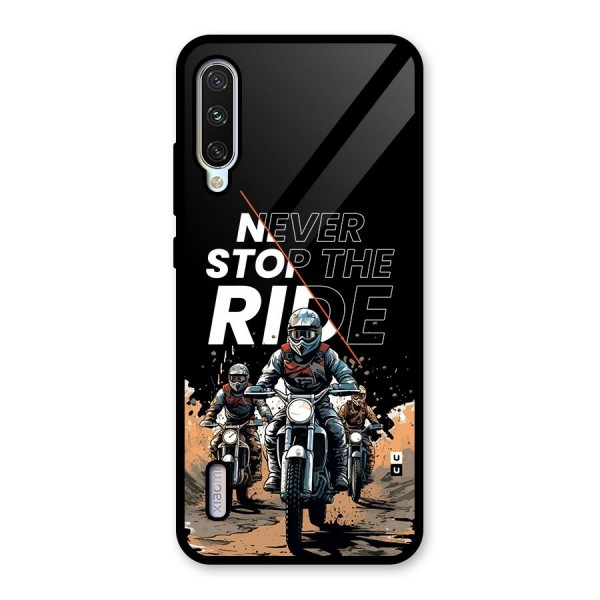 Never Stop ride Glass Back Case for Mi A3