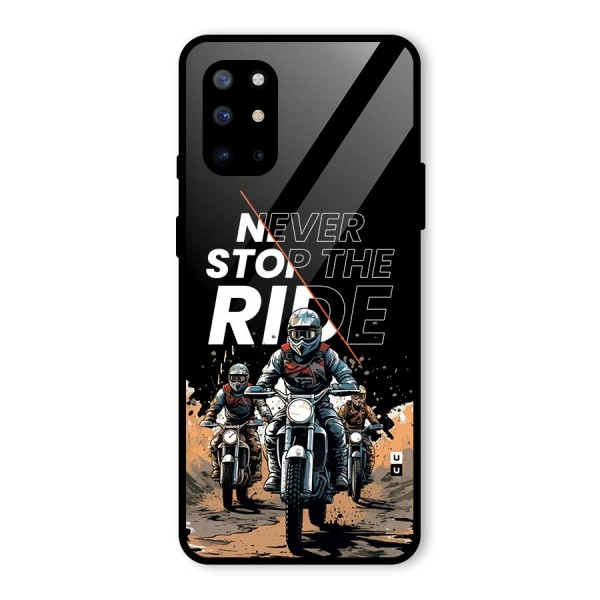 Never Stop ride Glass Back Case for OnePlus 8T