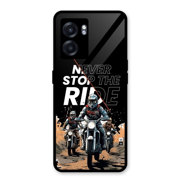 Never Stop ride Glass Back Case for Oppo K10 (5G)