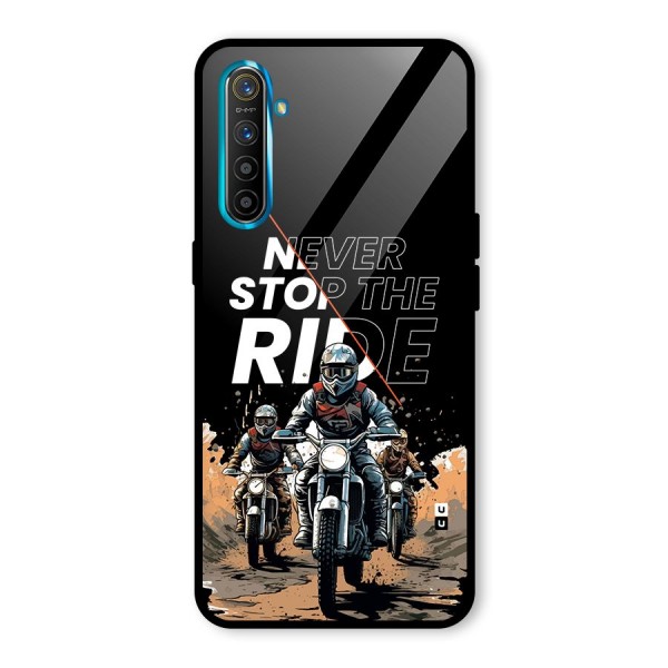 Never Stop ride Glass Back Case for Realme X2