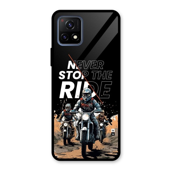 Never Stop ride Glass Back Case for Vivo Y72 5G