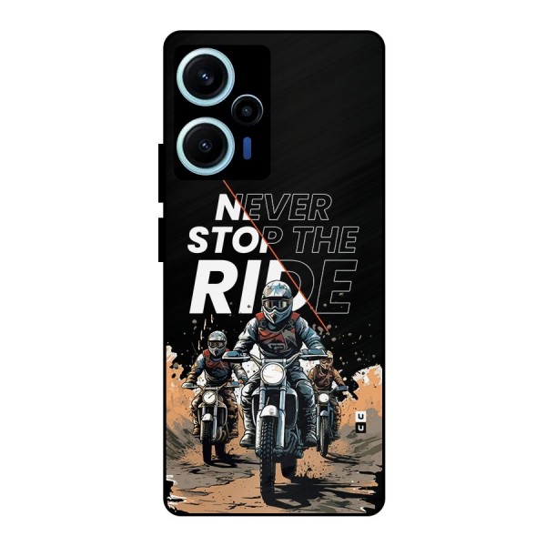 Never Stop ride Metal Back Case for Poco F5