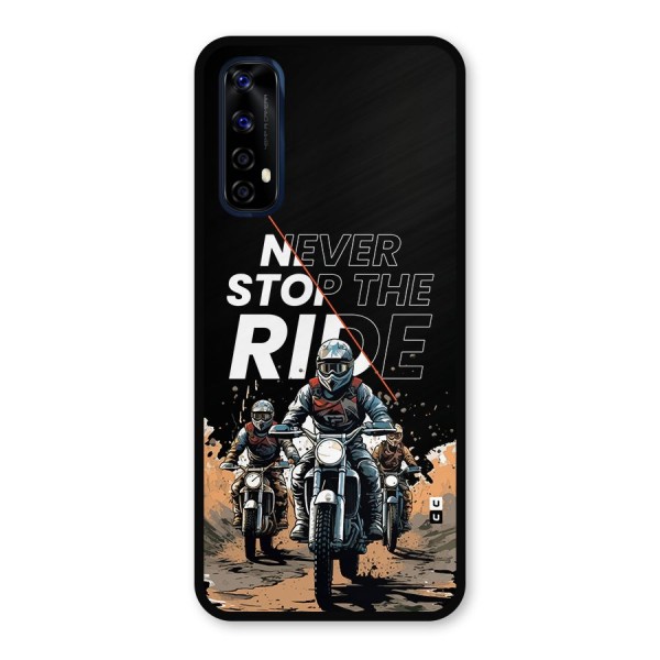Never Stop ride Metal Back Case for Realme 7