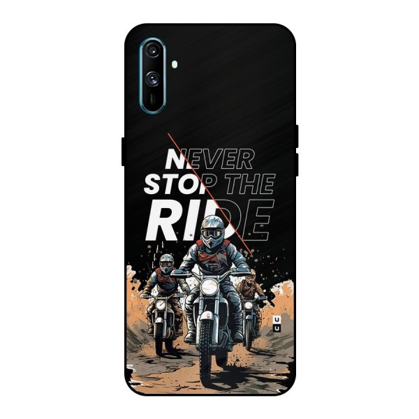 Never Stop ride Metal Back Case for Realme C3