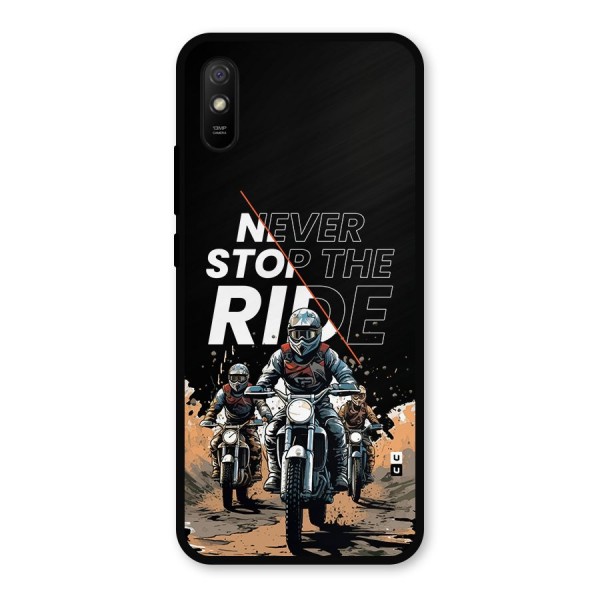 Never Stop ride Metal Back Case for Redmi 9i