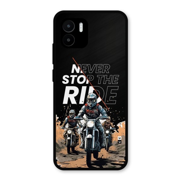 Never Stop ride Metal Back Case for Redmi A2