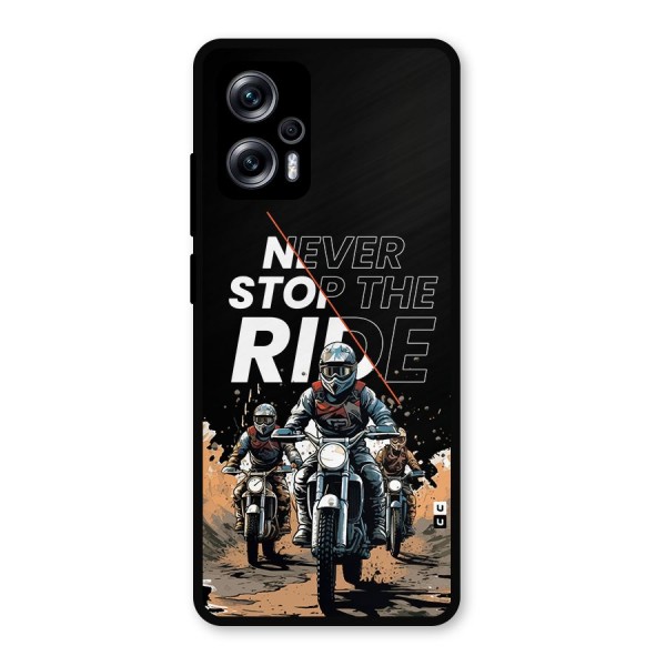 Never Stop ride Metal Back Case for Redmi K50i