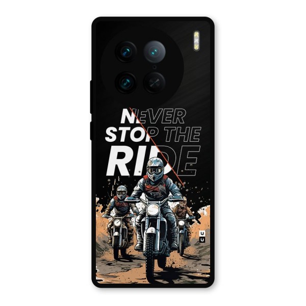 Never Stop ride Metal Back Case for Vivo X90 Pro