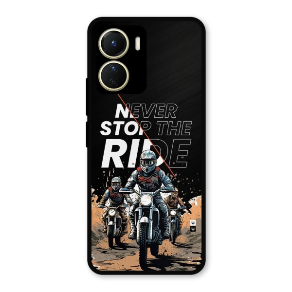 Never Stop ride Metal Back Case for Vivo Y16