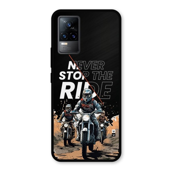 Never Stop ride Metal Back Case for Vivo Y73