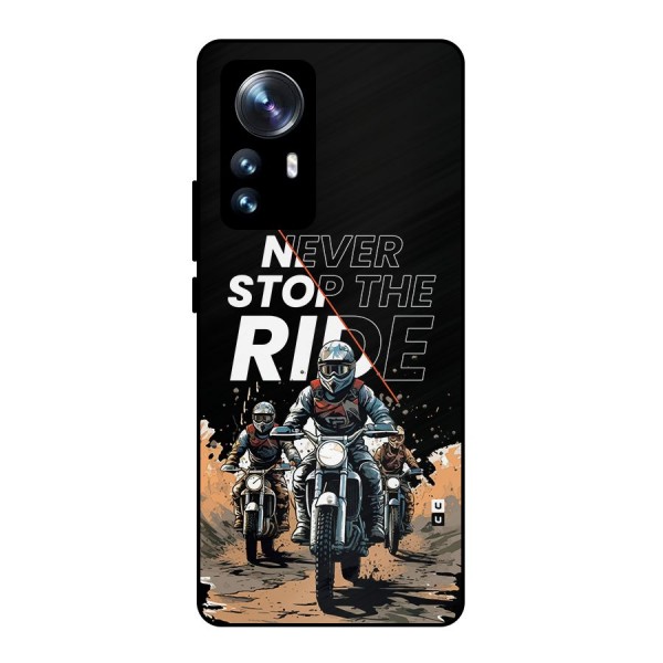 Never Stop ride Metal Back Case for Xiaomi 12 Pro