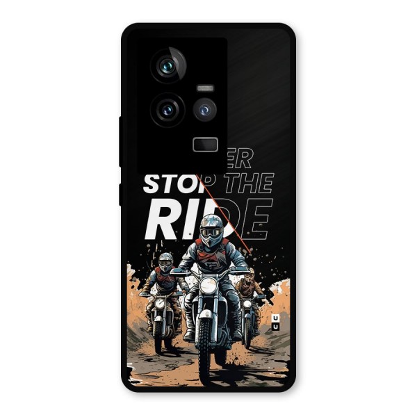 Never Stop ride Metal Back Case for iQOO 11 5G