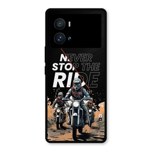 Never Stop ride Metal Back Case for iQOO 9 Pro