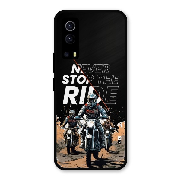 Never Stop ride Metal Back Case for iQOO Z3