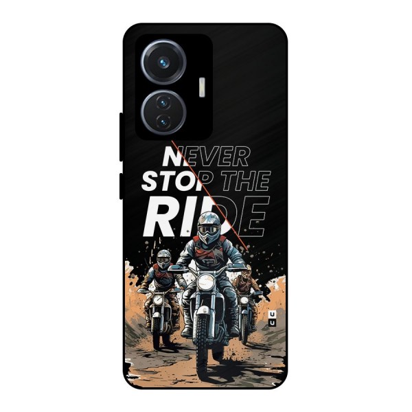 Never Stop ride Metal Back Case for iQOO Z6 44W