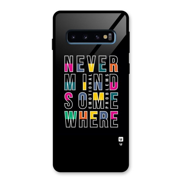 Nevermind Somewhere Glass Back Case for Galaxy S10