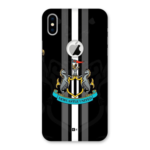 New Castle United Back Case for iPhone X Logo Cut