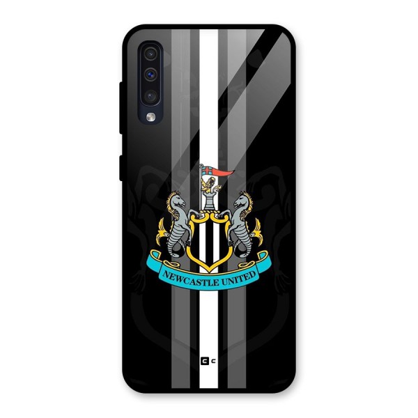 New Castle United Glass Back Case for Galaxy A50