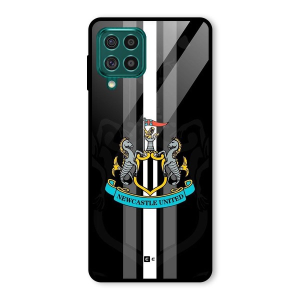 New Castle United Glass Back Case for Galaxy F62