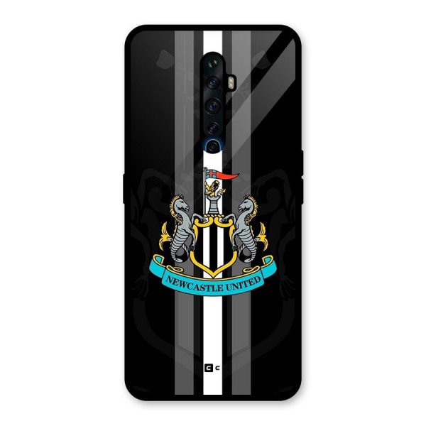 New Castle United Glass Back Case for Oppo Reno2 Z