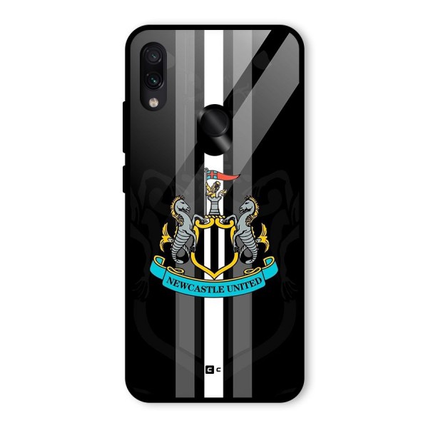 New Castle United Glass Back Case for Redmi Note 7