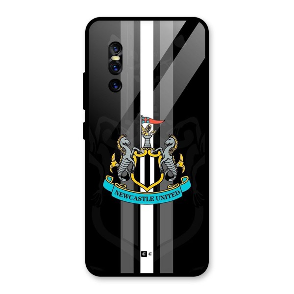 New Castle United Glass Back Case for Vivo V15 Pro