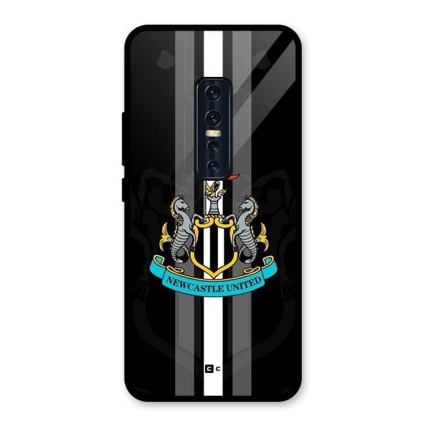 New Castle United Glass Back Case for Vivo V17 Pro