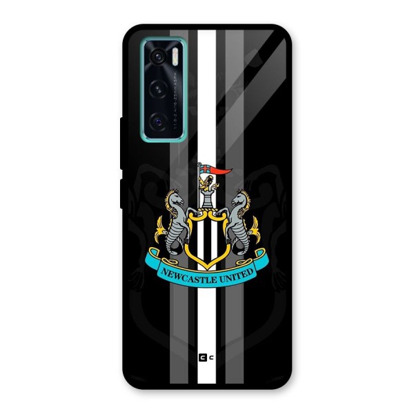 New Castle United Glass Back Case for Vivo V20 SE