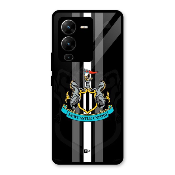 New Castle United Glass Back Case for Vivo V25 Pro