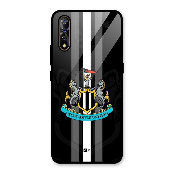 New Castle United Glass Back Case for Vivo Z1x