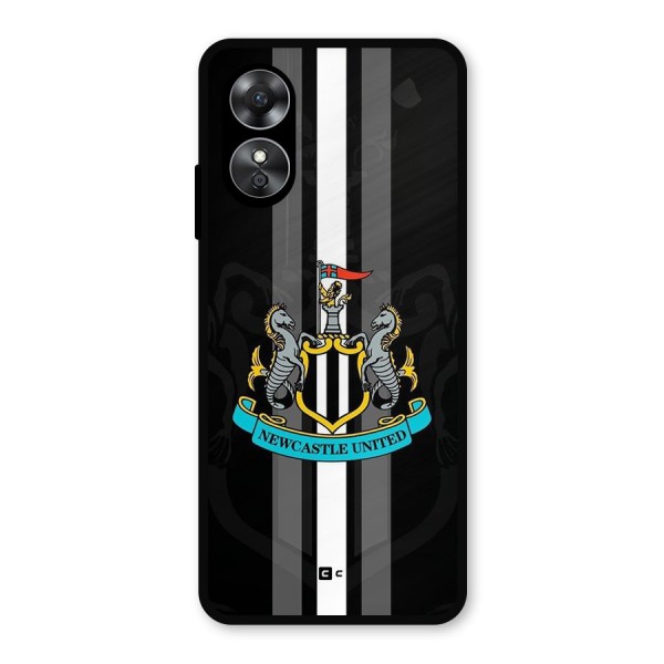 New Castle United Metal Back Case for Oppo A17