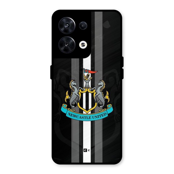 New Castle United Metal Back Case for Oppo Reno8 5G